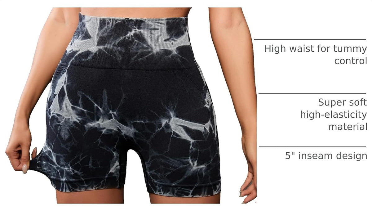 Workout Shorts for Women Scrunch Butt Lifting High Waisted Yoga Gym Seamless Booty Biker Shorts
