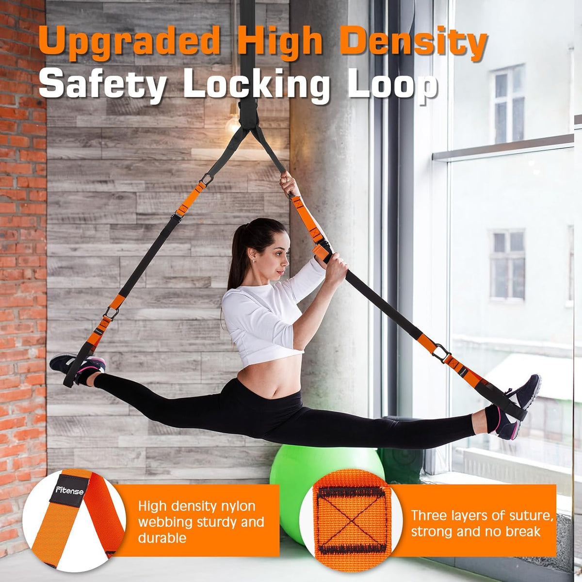 Home Resistance Training Kit, Suspension Trainer Straps with Adjustable Extension, Door Anchor, and Carry Bag – Strength Training Equipment for Full Body Bodyweight Workouts at Home or Outdoors