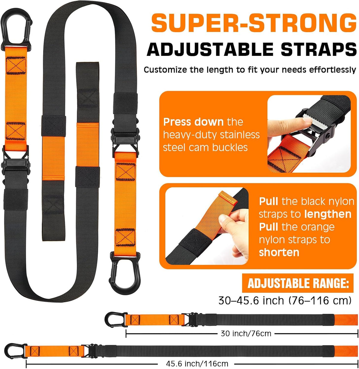 Home Resistance Training Kit, Suspension Trainer Straps with Adjustable Extension, Door Anchor, and Carry Bag – Strength Training Equipment for Full Body Bodyweight Workouts at Home or Outdoors